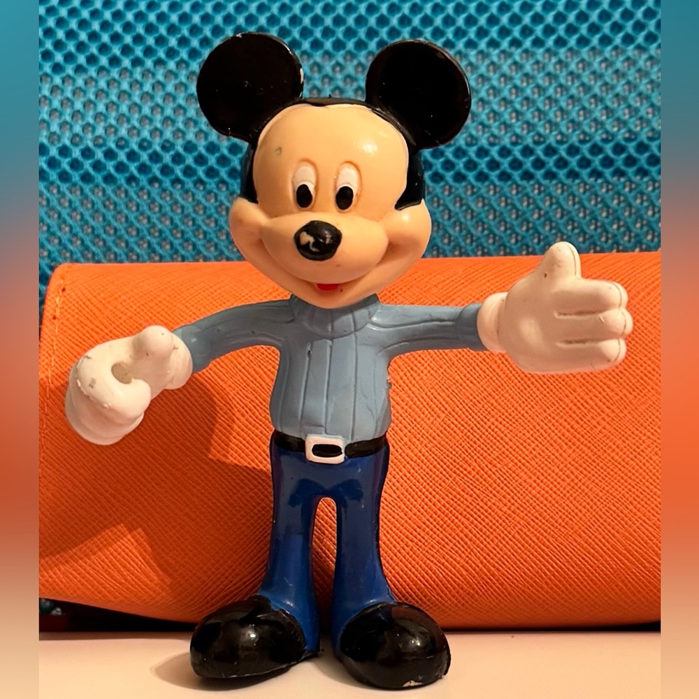 Vintage Mickey Mouse Figure – Classic Disney Collectible (4” Tall)